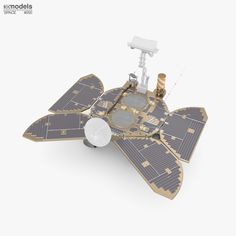 an image of a space station with satellite equipment