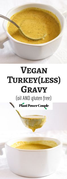 vegan turkeyless gravy with oil and gluten free