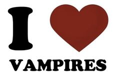 i love vampires sticker on a white background