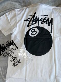 @stussy #tshirt #white #stussy Stussy Top Outfit, Stussy Kiss Shirt, Stussy Tshirt, Stussy T Shirt, Stussy Shirt, Selling Clothes, Shirt Outfit