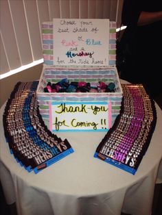 a table topped with lots of boxes filled with jewelry and thank you for coming home