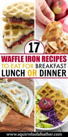 the best waffle iron recipes to eat for breakfast, lunch or dinner