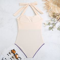 Product detailsName: Women Bathing SuitGender: WomenMaterial: PolyesterCollar: Halter NeckSleeve length: SleevelessPattern: Contrast ColorSize: S/M/L/XLPackage Contents1 x Bodysuit SwimsuitsPromiseIf the product has any quality problems, please feel free to contact us, we will help you solve the problem as quickly as possible.Size Chart: Beachwear Sleeveless Bodysuit With Lined Body, Sleeveless Beige Swimwear For The Beach, Summer Sleeveless Nylon Swimwear, Sleeveless Stretch Bodysuit For The Beach, Sleeveless Beige Swimwear For Summer, Sleeveless Stretch Beachwear Bodysuit, Sleeveless Lined Bodysuit For Beach, Sleeveless Stretch Bodysuit For Beachwear, Stretch Sleeveless Beachwear Bodysuit