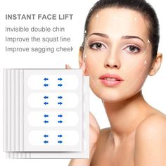 Sagging Cheeks, Face Lift Tape, V Face, Instant Face Lift, Dry Face, Face Lift, Face Stickers, Double Chin, Sagging Skin