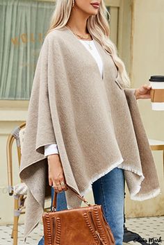 Olivia Mark - Beautifully Soft French Beige Shawl Wrap for Her Shawl Top, Fall Wraps, Baby Clothes Sale, Sweater Shawl, Warm Shawl, Blue Zone, Poncho Shawl, Scarf Material, Soft Beige