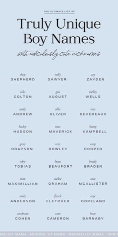 Looking for baby boy name ideas that AREN'T super overdone? Then *THIS* unique baby boy names list is for YOU, mama! I'm a professional baby names writer & boy mom myself and these are my hand-picked favs for 2025 - *almost* unusual baby names that aren't overly common, but still super stylish & cute! SAVE this list of cute baby names to your name inspiration board to share with your SO later!