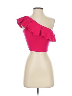 Express Tank Top Size: X-Small Pink Tops - used. 83% VISCOSE, 16% NYLON, 1% SPANDEX, One Shoulder, | Express Tank Top Pink One Shoulder Tops - Used - Size X-Small Pink Clothes, Shoulder Tops, Pink Tank, Pink Outfits, One Shoulder Tops, Pink Tank Top, Pink Tops, Shoulder Top, One Shoulder