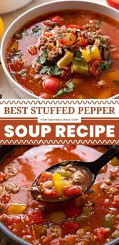 the best stuffed pepper soup recipe