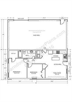 the floor plan for a two bedroom apartment with an attached bathroom and living room area