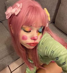 monstra0.o Cute Clown Makeup, Girl Pp, Makeup Idea, Clowning Around, Yumeko Jabami, Clown Costume, Cute Halloween Costumes