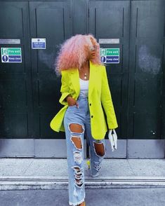 Baret Outfit, Looks Jeans, Neon Fashion, Looks Black, Brunch Outfit, New Classic, Looks Style