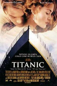 the movie poster for the film titanic is displayed on an iphone screen, and it appears to be in english