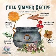 Cauldron Recipes, Yule Simmer Pot, Mini Crockpot, Yule Ideas, Simmer Pots, Simmer Pot