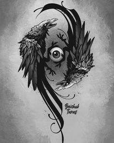 a drawing of an eye and two birds with the words beautiful things written below it