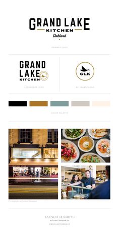 the grand lake restaurant website design