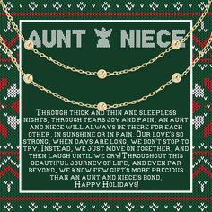 Aunts can be like second moms to their nieces. Share a meaningful message and symbolic jewelry that represents your deep bond. Christmas Tent, Key Pendant Necklace, Jewelry Details, Sleepless Nights, Bohemian Necklace