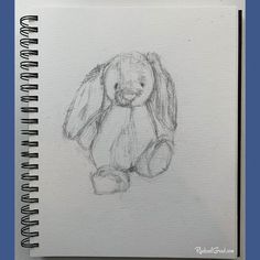 Art Sketches For Room Decor, Duck And Bunny Drawing, What To Draw My Boyfriend, Cute Pencil Doodles, Jellycat Bunny Drawing, Stuffed Animal Sketch, Stuffed Bunny Drawing, Ghibli Sketch To Draw, Deer Drawing Easy Step By Step