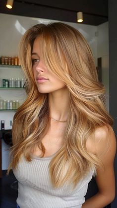 Dirty Blonde Hair Color, Dirty Blonde Hair Color Ideas, Copper Blonde Hair, Warm Blonde Hair, Strawberry Blonde Hair Color, Golden Blonde Hair, Ginger Hair Color, Dirty Blonde Hair, Honey Blonde Hair