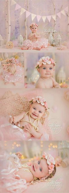 17+ Trendy photography ideas for babies 6 months pearls #photography Foto Newborn, Hope Photography, Toddler Photography, Shotting Photo, Birthday Photography, Cake Smash Photos