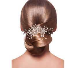 Rose Gold CrystalLeaf Mqse Wide H3 W4.5" Rose Gold Crystal, Bridal Hairstyles, Gold Crystal, Hair Pictures, Wedding Stuff, Hair Lengths, Bridal Hair, Dream Wedding, Hair Care