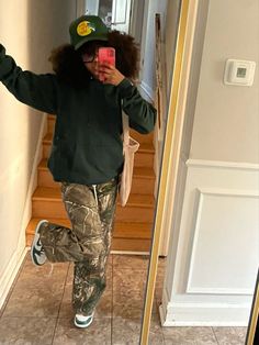 kevonna_x on ig streetwear huntingpants aesthetic blackgirl outfit tiktok afro green dunks Dark Green And Blue Outfit, Green Dunk High Outfit, Brazil Dunks Outfits Black Women, Lucky Green Jordan 1 Outfit Black Woman, Green Paisley Dunks Outfit, Miami Hurrican Dunks Outfit, Malachite Dunks Outfit, Hunting Pants Outfit Streetwear, Green And Blue Dunks Outfit