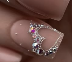 Edge Nails, French Manicure, Nail Ideas, Diamond Earrings, Manicure, Nail Designs, Nail Art, Quick Saves