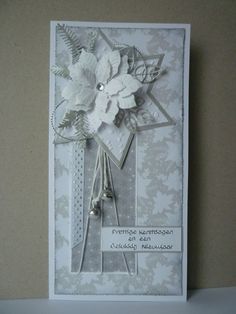 a close up of a card with flowers on it