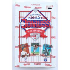 1993 Donruss Series 2 Baseball Hobby Box with (36) Packs  1993 Donruss Series 2 Baseball Hobby Box with (36) Packs  1989 Upper Deck Baseball The Collector's Choice Complete Set of (800) Baseball Cards  1989 Upper Deck Baseball The Collector's Choice Complete ...  1988 Fleer Baseball Edition Complete Factory Tin Set With (672) Cards  1988 Fleer Baseball Edition Complete Factory Tin Set With...  1993 Pinnacle Series 1 Baseball Hobby Box With (36) Packs  1993 Pinnacle Series 1 Baseball Hobby Box…