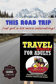 there is a sign on the side of the road that says, travel for adults