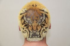 Tiger Hair, Barber Art, Hair Colour Design, Buzzed Hair, Shaved Hair Designs, Hair Tattoo, Edgy Haircuts, Hair Tattoos, Creative Hairstyles