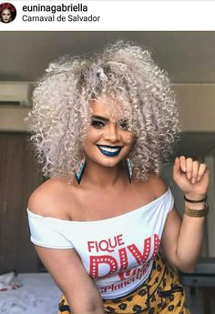 White Hair Curly, Silver Curly Hair, Grey Hair Journey, Makeup Flawless, Grey Hair Care, Silver White Hair, Amber Hair, Grey Makeup, Biracial Hair