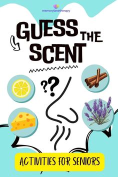 guess the scent activities for seniors to use in their homeschool class or classroom