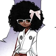 black girl pfp afro #pfp #blackgirl So Cute, Anime, Pink, Black