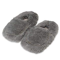 Warmies® Slippers are fully microwavable and gently scented with real French lavender for ultimate comfort and relaxation. Made with luxurious soft faux fur, they are perfect for relieving stress and soothing tired, aching feet. Simply pop them in a microwave to provide up to an hour of soothing warmth and comfort or chill in the freezer for cooling relief. Fits women’s sizes 6-10 U.S. Safe for all ages! Warmies Slippers, Heated Slippers, Pink Marshmallows, Grey Slippers, Spa Therapy, Cozy Slippers, Oprahs Favorite Things, Plush Slippers, Faux Fur Slippers