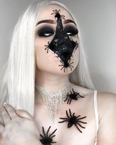 Halloween Fantasia, Spfx Makeup, Creepy Makeup, Creepy Halloween Makeup, Horror Makeup, Makeup Artist Tips, Halloween Makeup Inspiration, Halloween Makeup Tutorial, Face Chart