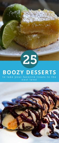 the cover of 25 boozy desserts