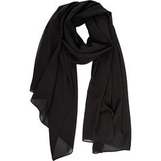 Women's Breathable Chiffon Scarves Black Hand Wash Only Oversized Shawl:70 Inches*27.5 Inches.Extra Long And Large Scarves In Current Markets. Super Soft,Cozy, Comfortable And Non Itch.A Great Accessory Transitions Well From Day To Night In Spring,Summer,Fall And Winter. Material: Chiffon, Soft And Lightweight, Bright-Colored And Fine Texture,Cozy Thin Fabric, Warm In Winter, Ventilated During Summer. Various Solid Colors Are Available:Those Fashion Sheer Scarfs Can Mix And Match For Any Type Of Shirt And Dress, Coral Scarf, Dark Blue Plaid, Jacket Blouse, Mod Print, Large Silk Scarf, Polka Dot Scarf, Sheer Scarf, Fashion Scarves