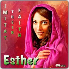 a painting of a woman wearing a pink shawl with the words, i metha dei tarth