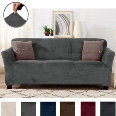 an image of a couch with multiple colors