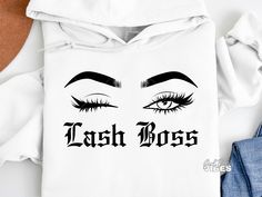 Lash Boss, Clothing Prints, Background Note, Lash Tech, Lash Artist, Png Transparent, Design Space, Silhouette Studio, Cricut Design