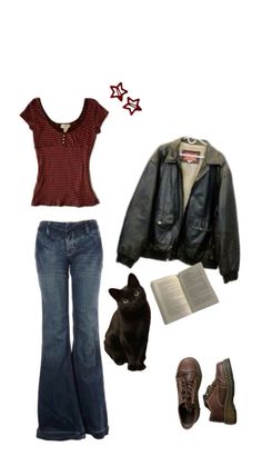 Rory Autumn Outfits, Rory Sweater Aesthetic, Autumn Outfits With Doc Martens, Rory Season 4 Outfits, Fall Outfit With Leather Jacket, Rory Gilmore White Sweater Outfit, Fall Outfits Twilight, Autumn Outfits Flare Jeans, Paris Outfit Ideas Autumn