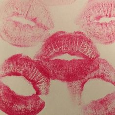 several different types of lipstick drawn on paper