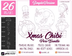 the xmas crib graphic bundle includes an image of a snow globe, wreaths and