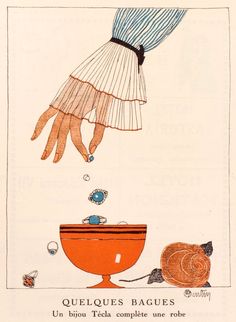 an illustration of a woman's hand reaching into a bowl with snails on it