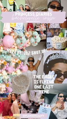 a collage of photos with the words princess diairera and other things on it