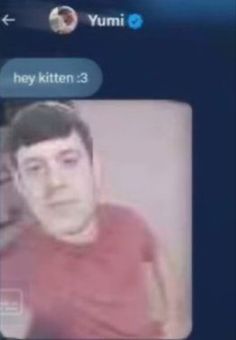 an image of a man with glasses on his face and the caption says hey kitten 3