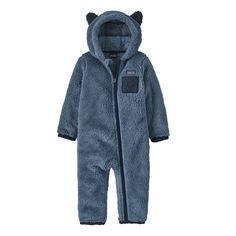 As if your little one isn't cute enough already  the toddlers' Patagonia Baby Furry Friends Bunting gives them animal ears and a tail. The one-piece features high-pile fleece for cold-weather warmth. Animal Ears And Tail, Patagonia Baby, Baby Patagonia, Ears And Tail, Rain Suits, Diaper Bag Accessories, Jogging Stroller, Diaper Bag Tote, Weather Boots