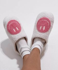 Step into cozy, retro vibes with our **Pink Retro Smiley Face Slippers These trendy, plush cream slides are perfect for lounging in style. With a playful smiley face design and super soft fabric, they bring comfort and fun to every step. Ideal for self-care days, cozy nights in, or gifting a loved one, these slippers are a must-have! - **Features Ultra-soft, lightweight, and durable   - **Size Available in multiple sizes   - **Perfect For Lounging, gifting, or a trendy statement piece Add a pop of happiness to your feet--grab yours now before they're gone! Casual Super Soft Slippers For Leisure, Super Soft Casual Slippers For Leisure, Cute Soft Slippers For Loungewear, Casual Soft Slippers For Leisure, Casual White Lounging Slippers, Comfy Super Soft Slippers For Leisure, Casual White Slippers For Lounging, White Casual Slippers For Lounging, Cute White Slippers For Leisure