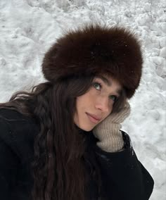 Slavic Aesthetic, Slavic Doll, Faux Fur Headband, Fur Headband, Faux Fur Hat, Winter Girl, Winter Girls