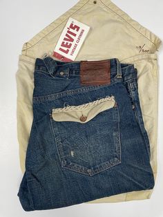 Levis Vintage Clothing  LVC  Fall 2005 LVC Range Heath  1930's 501 Jean Style # 187969002 Made In USA Selvedge Denim 113 of  300 Manufactured 40X38 TAKE NOTE OF FLAT MEASUREMENTS Flat Measurements Waist : 20" inches Front Rise : 12.5" Inches Inseam : 36" Inches Leg Opening : 9 " Inches Levis Vintage Clothing, Vintage Levis Jeans, 501 Jeans, Selvedge Denim, Vintage Levis, Levis Jeans, Vintage Denim, Jeans Style, Vintage Men